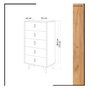 Hanah Home Frenzu Cómoda Roble y Blanco